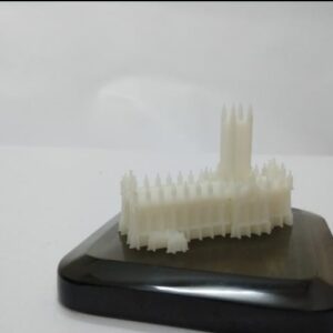 Exquisitely detailed 3D printed model of Kolkata's iconic St. Paul's Cathedral, showcasing its Gothic facade